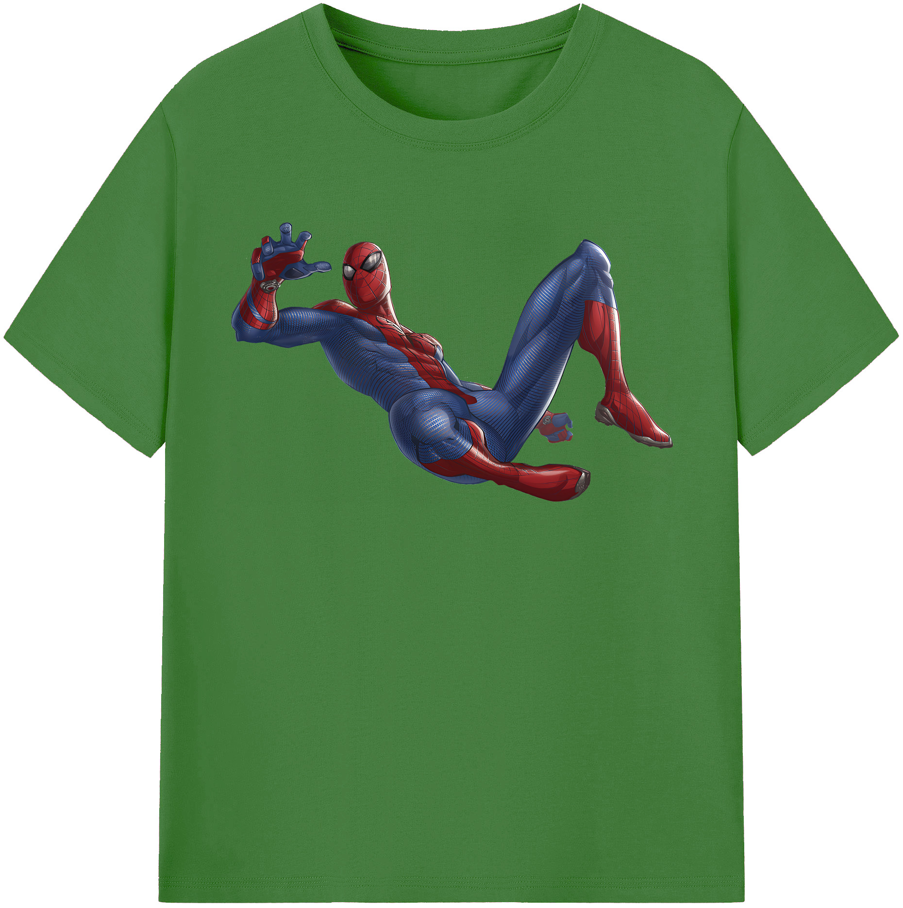 （画像用） Spider Man スパイダーマン レディースカジュアルプリントTシャツ（綿100％）